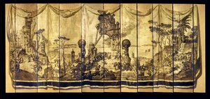 Vision Mediterranea, eleven-leaf screen, c.1925 by Jose Maria Sert y Badia
