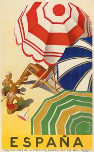Poster advertising Spain, published by the Spanish State Tourist Department by Jose Morell