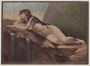 Woman Lying on a Rock