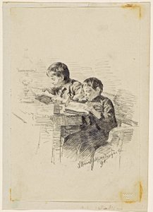 Reading Boys by Josef Albrechtskirchinger