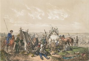 A Scene from the War of Independence in Hungary, ca. 1849 by Josef Anton Strassgschwandtner