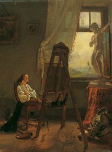 The Sleeping Painter in the Studio