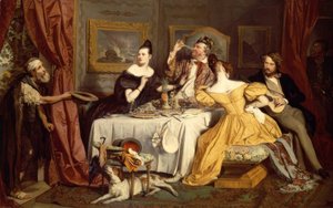 The Rich Glutton by Josef Danhauser