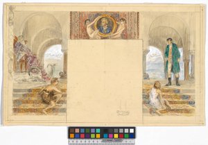 King of the Alps and Enemy of Mankind (Design for the Ferdinand Raimund Cycle (King of the Alps and Enemy of Mankind) at Schloss Kogl, Attergau) by Josef Engelhart