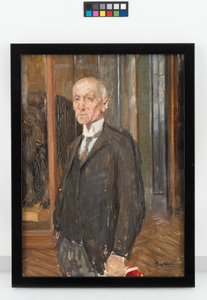 Portrait of Director Hans Rebel in the Natural History Museum by Josef Engelhart
