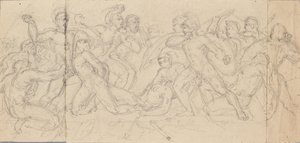 Classical Battle Scene by Josef Gisela
