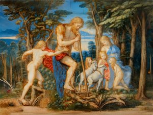 Adam, Eve, and Family by Josef Johann Michel