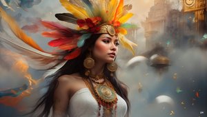 Dreamcore - Breathlessly Timeless Native American 02 by Josef Johann Michel