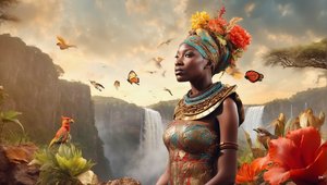 Dreamcore Dreamlike Scene Africa 02 by Josef Johann Michel