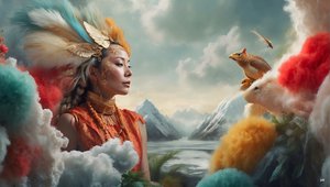Dreamcore Dreamlike Scene Inuit 02 by Josef Johann Michel