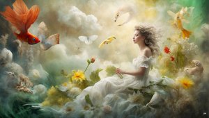 Dreamcore Dreamlike Scene White 02 by Josef Johann Michel