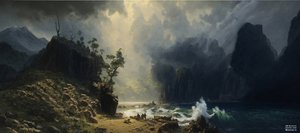 JJM Recreates Bierstadt-A: Puget Sound on the Pacific Coast