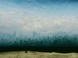 JJM Recreates Friedrich-C-D: The Monk by the Sea (Before the City)