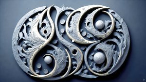 Encaustic Feng Shui Concept of Yin and Yang 03 by Josef Johann Michel