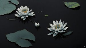 Waterlily Black 03