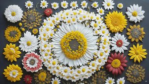 Mandala: Chamomile-Matricaria Elements 01