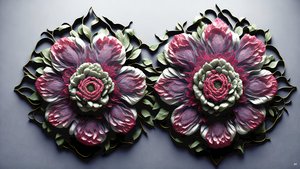 Mandala: Peonies-Flower Elements 02