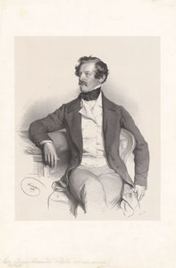 Alexander Baron von Bach (1813-1893), jurist, politician by Josef Kriehuber