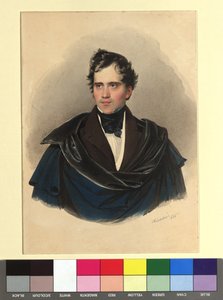 August Friedrich Count Marschall of Burgholzhausen and Tromsdorf by Josef Kriehuber