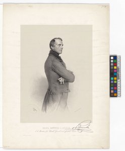 Karl Ludwig Freiherr von Bruck by Josef Kriehuber