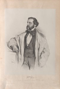 Portrait of the Opera Singer Achille De Bassini