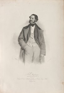 Portrait of the dancer, choreographer and ballet master Paul Taglioni, 1856