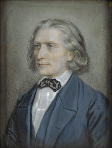 Portrait of Franz Liszt by Josef Nikolaus Kriehuber
