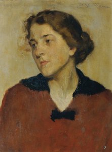 Portrait of a Woman with Red Sweater
