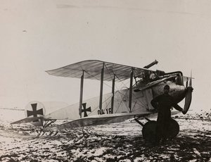 Austrian plane (b/w photo) by Josef Zohles
