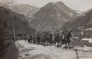 Soldiers of the cavalry (b/w photo) by Josef Zohles