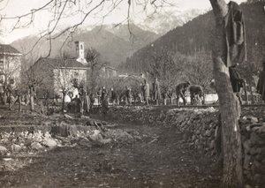 Album: My World War Memories of the South-Western Front in Carinthia, Italy, Trentino-Alto Adige 31/03/1915-12/11/1918: Soldiers at Work (b/w photo) by Josef Zohles