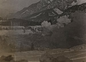 Album: My World War Memories of the South-Western Front in Carinthia, Italy, Trentino-Alto Adige 31/03/1915-12/11/1918: Bombings (b/w photo) by Josef Zohles