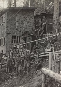 Album "Meine weltkriegs - Erinnerungen South-West Front (Carinthia, Italy, South Tyrol) 31/03/1915-12/11/1918 - Josef Zohles Wien": military camp by Josef Zohles