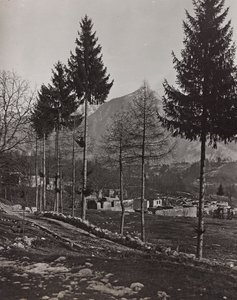 Album "Meine weltkriegs - Erinnerungen South-West Front (Carinthia, Italy, South Tyrol) 31/03/1915-12/11/1918 - Josef Zohles Wien": rubble of Pliczna by Josef Zohles