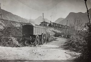 Album "Meine weltkriegs - Erinnerungen South-West Front (Carinthia, Italy, South Tyrol) 31/03/1915-12/11/1918 - Josef Zohles Wien": railway Tolmezzo by Josef Zohles
