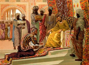 Avicenna being received by the Governor of Ispahan