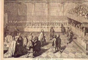 The Knights of the Order of the Bath at a Dinner to Honour Prince William