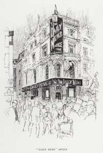 Daily News Office by Joseph (after) Pennell