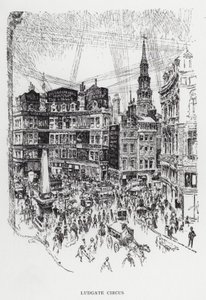 Ludgate Circus by Joseph (after) Pennell