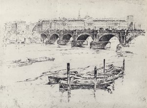 Somerset House by Joseph (after) Pennell