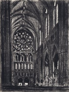 The Transept, Westminster (litho)