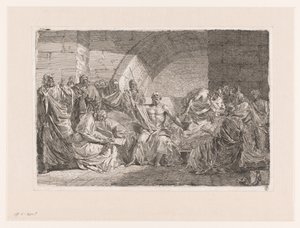 Socrates Dictates His Testament by Joseph Abel