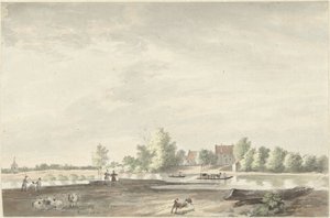 The Ferry House on the Lek Near Schoonhoven