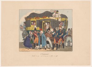 Soldiers Ask Passengers for Official Documents by Joseph Ambroise Jobard