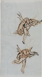 Study of the Councillor of Lucca (Dante Inferno, Canto 21, V 34) by Joseph Anton Koch