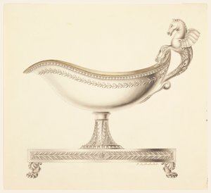 Elevation of a Sauce Boat by Joseph Anton Seethaler Ii