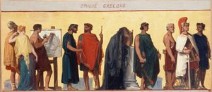 Greek period: Sketch for the drawing room of the boys