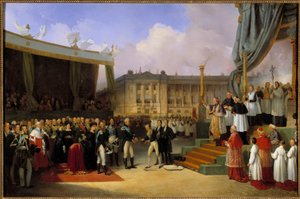 Charles X lays and blesses the first stone of the monument to the memory of Louis XVI on May 3