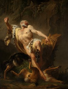 Milo of Croton by Joseph Benoît Suvée