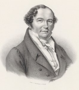 Portrait of the composer Conradin Kreutzer by Joseph Brodtmann